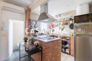 2 roms penthouse leilighet i Poble sek med terrasse med utsikt over Mount Montjuic