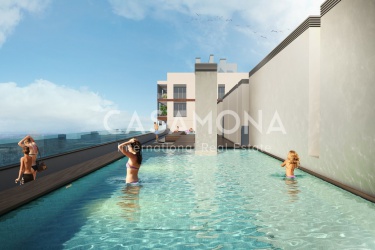 Apartaments de nova construcció amb piscina al terrat a prop de la plaça de les Arts