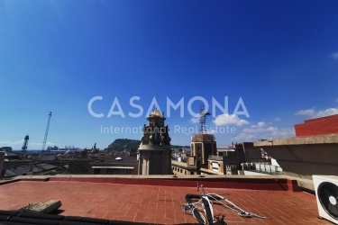 Nuovo Appartamento Ristrutturato in Via Laietana grande terrazza comunitaria con vista